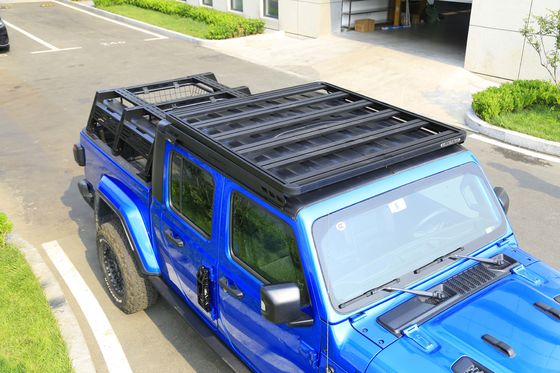 Flat Roof Rack for Jeep Wrangler JT Lightweight Aluminum Alloy for Easy Installation