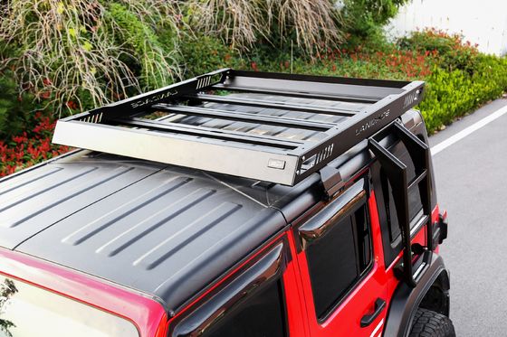 Top- AL6063 SS304 4X4 Aluminum Alloy Top Roof Rack Cargo Carrier for Jeep Wrangler JL