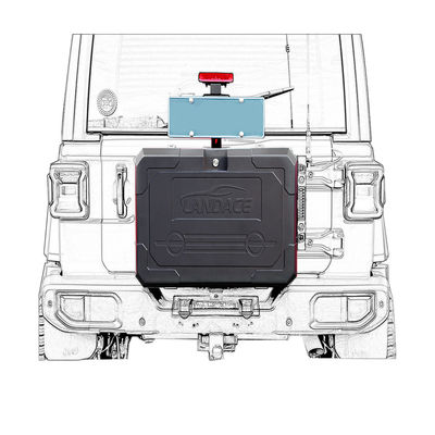 Overland storage box tool box rear door outside storage box