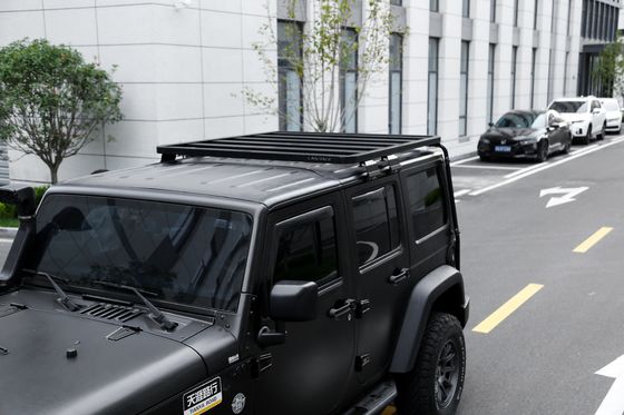 Black Aluminum Alloy Roof Rack Crossbar Platform for 2023 4x4 Wrangler JK Expand Your Storage Space