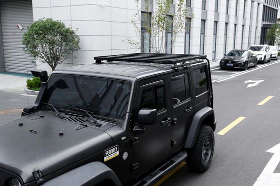 200kg Loading Capacity Custom Steel Aluminum Black Roof Rack for Jeep Wrangler JK High-
