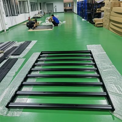 Custom Van Parts Camper Van Roof Rack Platform in Black for Outdoor Camping Activities