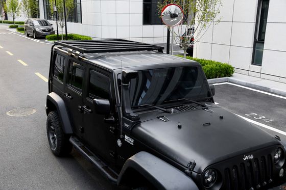 Off-Road Black Powder Coating Custom 4x4 Aluminum Jeep Roof Racks with Side Ladder