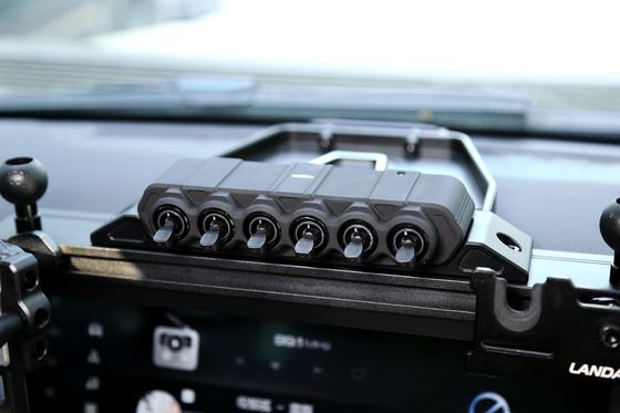 Car Accessories Aluminum Alloy Headlight Fog Light Width Light Wireless Refrigerator 6 Gang Switch Panel