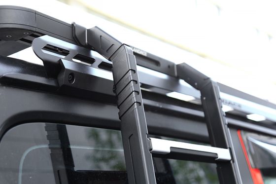 Jeep Wrangler JL JK 3 Steps Ladder with Roof Rack Side Mounting and Powder Coated Finish