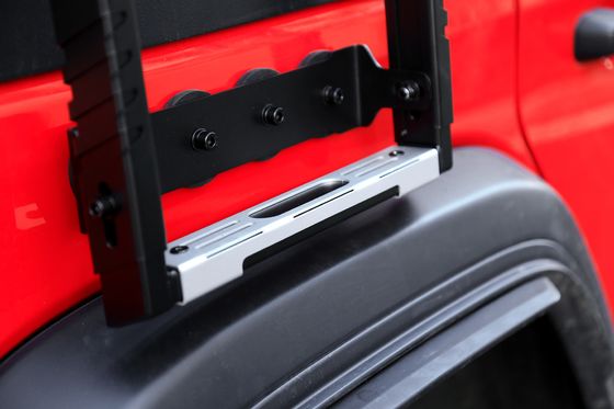 Jeep Wrangler JL JK 3 Steps Ladder with Roof Rack Side Mounting and Powder Coated Finish