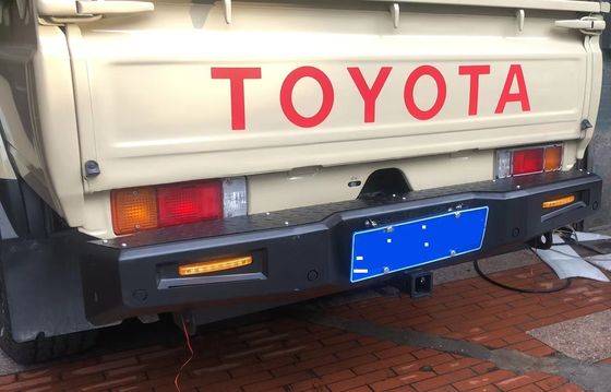 TOYOTA TRUCK LC79 Rear Bumper Accessories in Black with Steel Material and Accessories