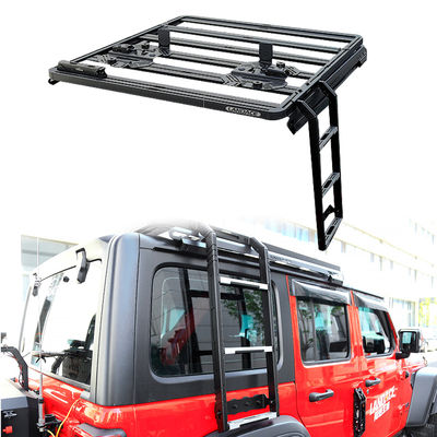 Jeep Wrangler JL JK Q235-8 Black 4x4 Vehicle Hight Side Step Ladder Side Wall Retrofit Kit