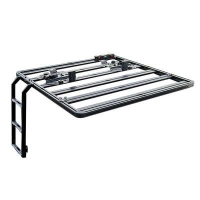 Jeep Wrangler JL JK Q235-8 Black 4x4 Vehicle Hight Side Step Ladder Side Wall Retrofit Kit