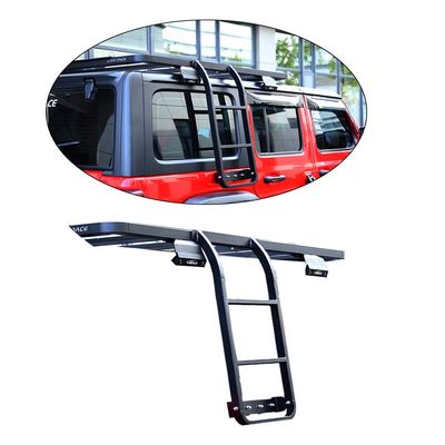 Sports Design Style for Wrangler Unlimited JL Black Side Ladder for 2018-2023 JL JK