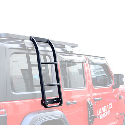 2013-2017 Jeep Wrangler JL JK Black Side Ladder for Easy Roof Rack and Tailgate Access
