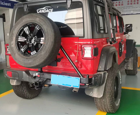 Black Steel Hitch Mount Spare Tire Carrier for Toyota Bike Carrier Modification