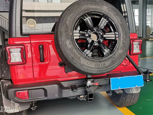Black Steel Hitch Mount Spare Tire Carrier for Toyota Bike Carrier Modification