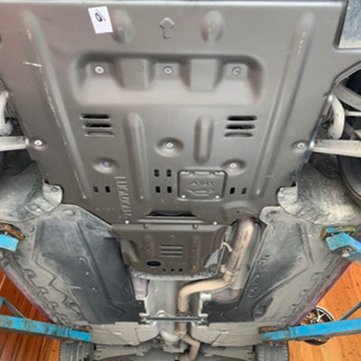 Alfa Romeo Giulia Engine Protection with Magnesium Aluminum Alloy Skid Plate in Black