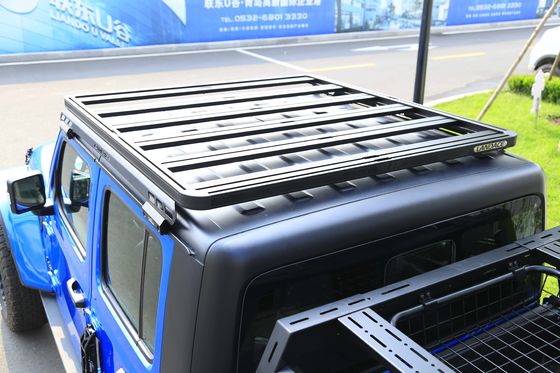 Jeep Gladiator JT Roof Rack Kit with Black Powder Coating and 200kg Load Capacity