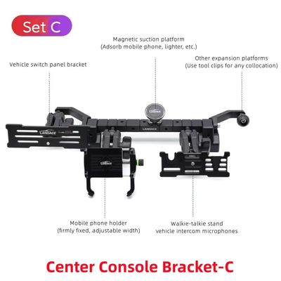 High- Interior Kits Swivel GPS Brackets Phone Stand Holder Set C for Jeep Wrangler JL