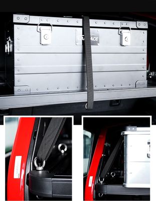 Net Weight 15.7kg Car Interior Carrier Solid Metal Cargo Rack for Jeep Wrangler JL 4x4
