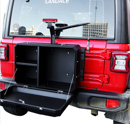 Wrangler JL Off Road Aluminium Jeep Tailgate Outside Storage Box Size 700x450x317mm