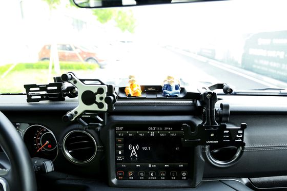 4x4 Vehicle Accessories Aluminum Alloy Center Console Bracket Mobile Phone Holder for Jeep