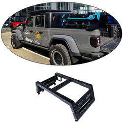 2023 Popular Black Powder Coated Pick Up Bed Rack No-Drill Mount Convenient and Easy
