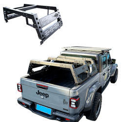 2023 Popular Black Powder Coated Pick Up Bed Rack No-Drill Mount Convenient and Easy
