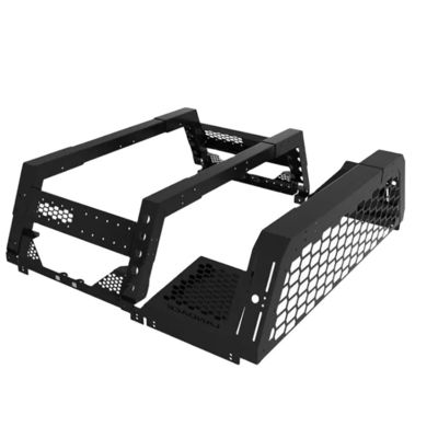 Silver and Black 4x4 Auto Part Bed Rack Modular Base for Ford Raptor Pickup Truck