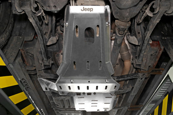 Jeep Wrangler JL JK 4x4 Aluminum Alloy Under Engine Protection Guard Skid Plate Black