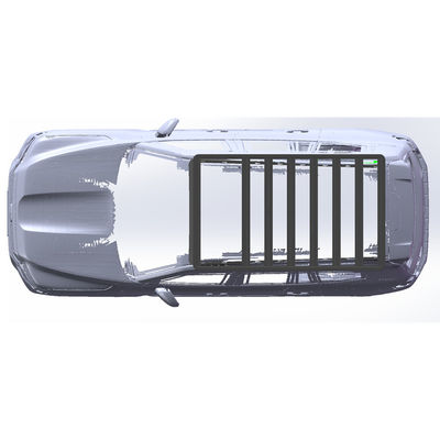 LC300 150*142*5 Flat Roof Rack Aluminum Alloy Exterior Accessories for 4X4 Vehicles