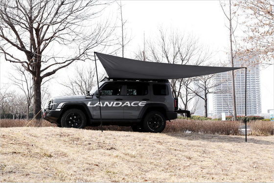 Aluminum Alloy Black Side Canopy Easy Open Car Roof Rack Roof Top Tent Awning