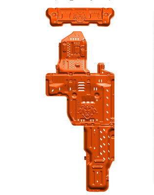 5mm Thickness Aluminum Orange Set Wrangler JL Skid Plate 19 for Off-Road Performance
