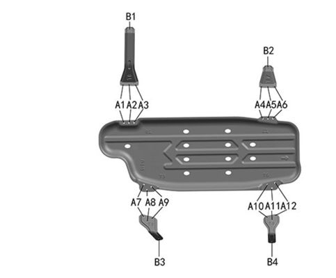 Nissan Patrol Y62 Fuel Tank Skid Plate Car Underbody Guard for Off-Road Performance