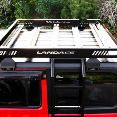 LANDACE Custom Universal Car Roof Rack Cargo Basket for Jeep Wrangler Pickup Carrier