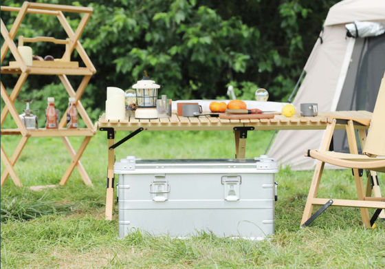 Compact And Lightweight Aluminum Camping Kitchen Box With Ample Storage