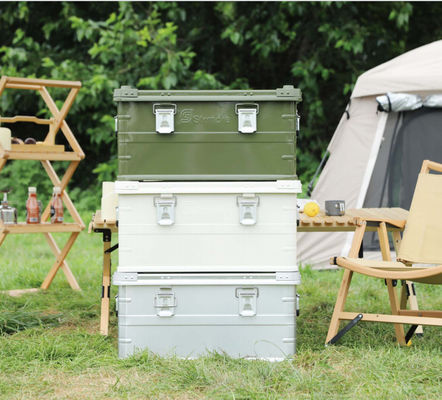 Compact And Lightweight Aluminum Camping Kitchen Box With Ample Storage
