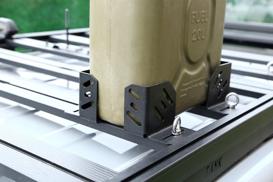 Upgrade Your Jeep Wrangler JL JK Roof Rack with a Gutter Clamp Mount Jerry Can Holder