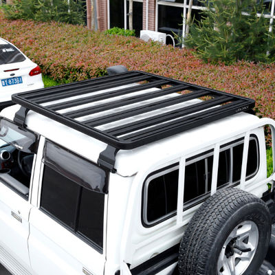 Universal Black Roof Rack for Toyota LC79 Made of Aluminum Alloy and Power Coating