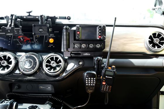Red Off-road Vehicle Accessories Universal Aluminum Alloy Center Console Vehicle Radio Station Switch Panel
