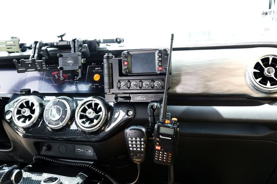 Red Off-road Vehicle Accessories Universal Aluminum Alloy Center Console Vehicle Radio Station Switch Panel