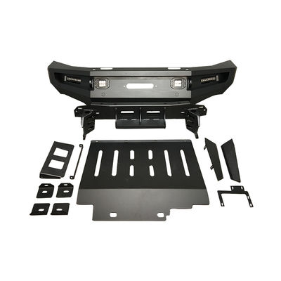 Ford Ranger Black Winch Bull Bar Front Bumper With Tire Carrier Jerrycan Holder Rear Bumper