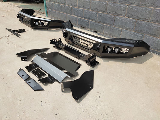 LED Light and Winch Mounting Tray Plate Front Bumper for Toyota Hilux D-Ring Included