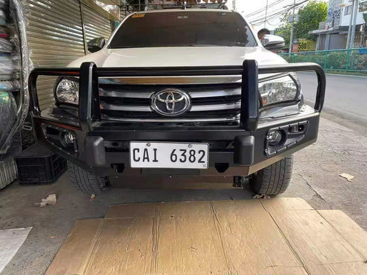 LED Light and Winch Mounting Tray Plate Front Bumper for Toyota Hilux D-Ring Included