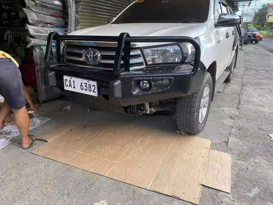 LED Light and Winch Mounting Tray Plate Front Bumper for Toyota Hilux D-Ring Included