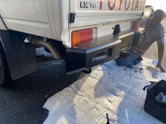 Toyota LC79 Rear Bumper with Tire Carrier Jerrycan Holder Winch Bull Bar Front Bumper