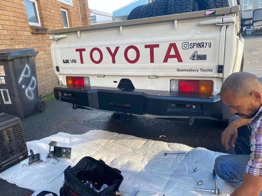Toyota LC79 Rear Bumper with Tire Carrier Jerrycan Holder Winch Bull Bar Front Bumper