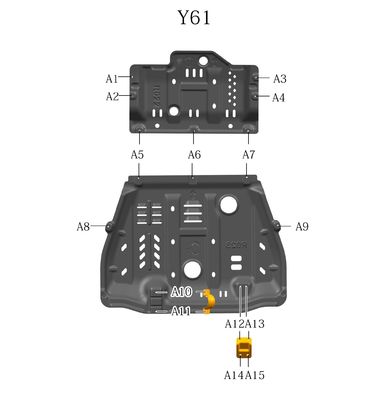 High- Underbody Protection for Nissan Patrol Y61 2006-2010 Year Original Car Matching