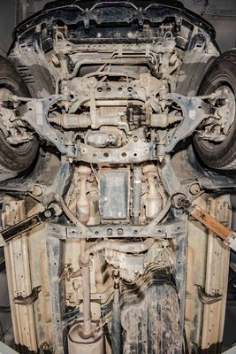 Car Model Toyota Prado LC120 3D Skid Plate for Fuel Tank and Transfer Case