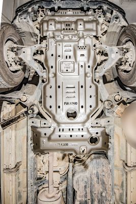Car Model Toyota Prado LC120 3D Skid Plate for Fuel Tank and Transfer Case