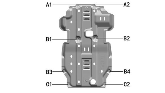 Lightweight Aluminum Engine Cover for Nissan Navara Original Car Matching and Durable