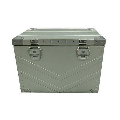 Silver Powder Coated 4x4 Off Road Vehicle Aluminum Alloy Truck Bed Tool Storage Box with Drawers Camping Folding Box