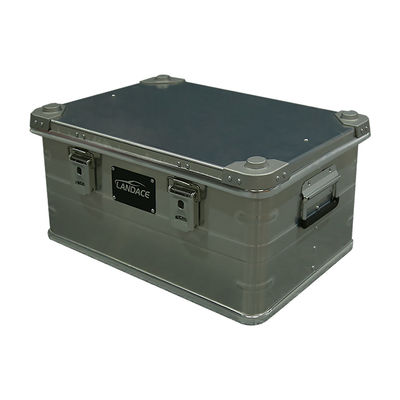 600*400*300mm Anodized Aluminum Alloy Outdoor Hiking Storage Box for Vintage Glamping